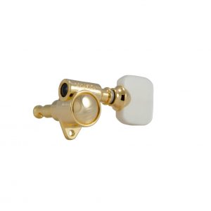 GROVER ORIG. "MILK BOTTLE" STYLE ROTOMATICS &reg; W/   PRLD BUTTON GOLD SET 6 3 + 3
