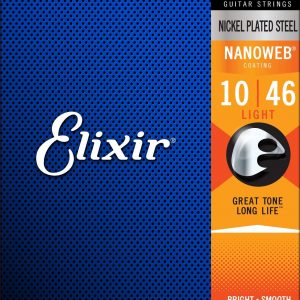 Elixir Nano Web Electric Guitar Strings Light
