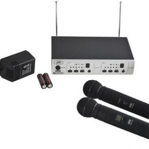 Peavey PV 16DR Channel UHF Dual Receiver  2 Hand Held System (3011540)