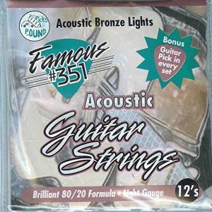Acoustic 351 Brand Acoustic Guitar Strings Light