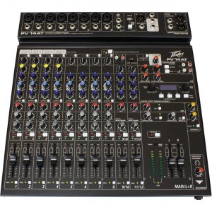 Peavey PV 14 AT   Mixer comes equipped with Bluetooth and Auto-Tune pitch correction (3612630)