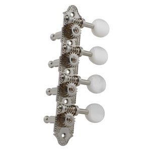 GROVER PROFESSIONAL MANDOLIN "A" STYLE NICKEL SET 8 4 + 4 ON PLATE W/  PEARLOID BUTTON