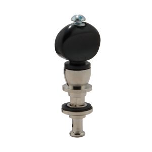 GROVER CHAMPION&trade; BANJO PEGS W/   BLACK BUTTONS NICKEL SET 4