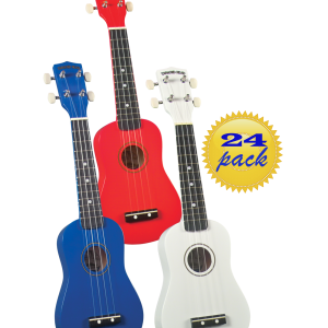 Diamond Head DU-111 Rainbow Soprano Ukuleles - 24 Pack
