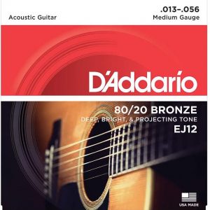 Medium Daddario 80/20 Bronze Strings