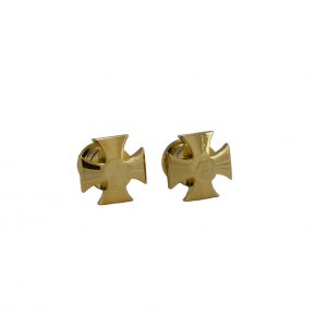 GROVER ARTIST STRAP BUTTON IRON CROSS GOLD