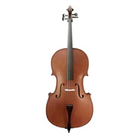 Gems II Gliga Vasile Cello:  Made In Romania, Carpathian Resonance Spruce Top Plate, Natural Dried Sycamore Maple Back Plate, Neck and Ribs. Hand Finished, Flamed Back & Sides, Hand Crafted Oil Varnishing, Shop Set Up, Grade A Ebony Fittings. Sizes  4/4, 3/4, 1/2 GVSBC-1