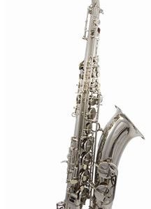 Oxford Tenor Saxophone:  Nickel Polished Lacquer Finish, Pearloid Buttons, Factory Adjusted Mouthpiece with Reed. Includes Hardshell Case. I-TS-N-1