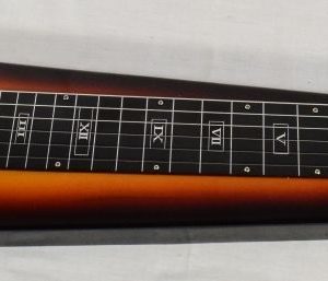 Danville MLS 6 String Lap Steel Guitar: Features Include Fully Encased Chrome Tuners, Chrome Pick Plate & Knobs, All Solid Wood Construction.  Colors Available: Sunburst, Black, Natural MLS-TSB-1
