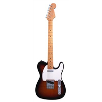 Stadium Electric Guitar:  Solid Alder Body, 1 Piece Maple Neck, Rosewood Neck Stripe, 1 Tone, 1 Volume Control, 3 Position Pick-Up Selector and Vintage Style Bridge.  Colors: Sunburst, Black, Natural NY-9401-1