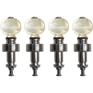 Golden Gate P-130 Deluxe Pancake Planet-Style Banjo Tuners - Nickel - 3/8in - Set of 4