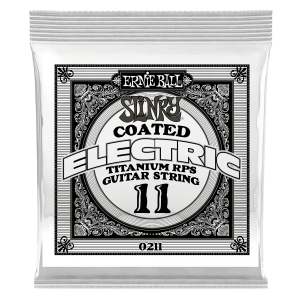 .011 Slinky Coated Titanium Reinforced Plain Electric Guitar Strings 6 Pack