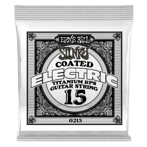 .015 Slinky Coated Titanium Reinforced Plain Electric Guitar Strings 6 Pack