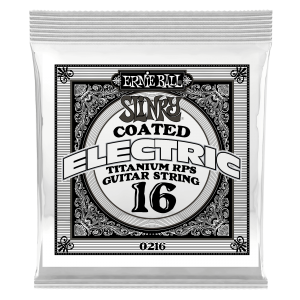 .016 Slinky Coated Titanium Reinforced Plain Electric Guitar Strings 6 Pack