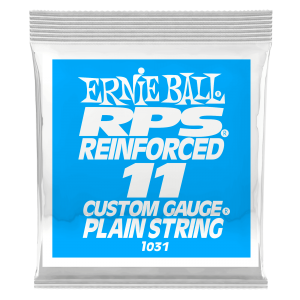 .011 RPS Reinforced Plain Electric Guitar Strings 6 Pack