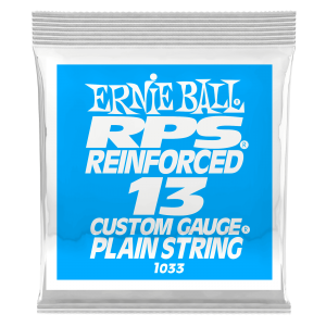 .013 RPS Reinforced Plain Electric Guitar Strings 6 Pack