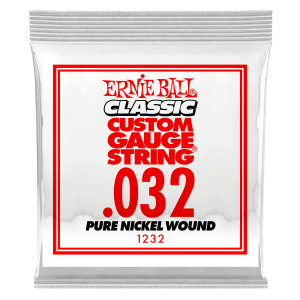 .032 Classic Pure Nickel Wound Electric Guitar Strings 6 Pack