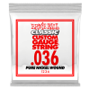 .036 Classic Pure Nickel Wound Electric Guitar Strings 6 Pack
