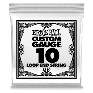.010 Loop End Stainless Steel Plain Banjo or Mandolin Guitar Strings 6 Pack