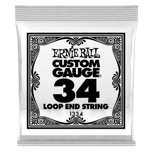 .034 Loop End Stainless Steel Wound Banjo or Mandolin Guitar Strings 6 Pack