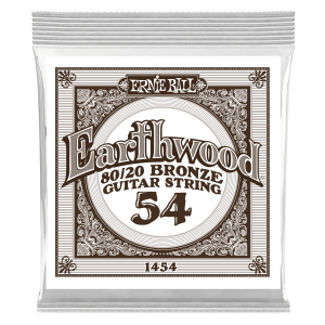 .054 Earthwood 80/20 Bronze Acoustic Guitar Strings 6 Pack