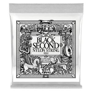 Black 2nd Ernesto Palla Nylon Classical Guitar Strings 6 Pack