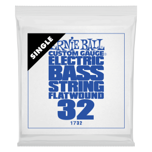 .032 Flatwound Electric Bass String Single