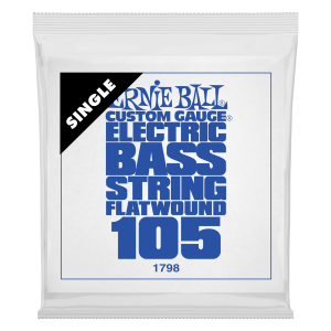 .105 Flatwound Electric Bass String Single