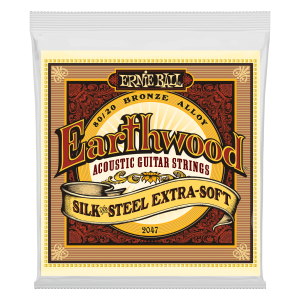 Earthwood Silk & Steel Extra Soft 80/20 Bronze Acoustic Guitar Strings - 10-50 Gauge