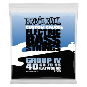Flatwound Group IV Electric Bass Strings - 40-95 Gauge