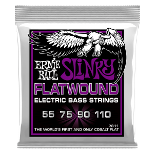 Power Slinky Flatwound Electric Bass Strings - 55-110 Gauge