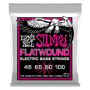 Super Slinky Flatwound Electric Bass Strings - 45-100 Gauge