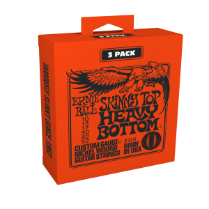 Skinny Top Heavy Bottom Slinky Nickel Wound Electric Guitar Strings 3 Pack - 10-52 Gauge