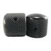 Tele-style Knobs Black Aluminum Set of 2