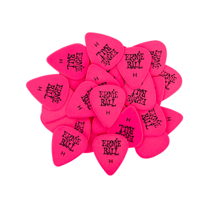 Heavy Pink Cellulose Picks, bag of 144