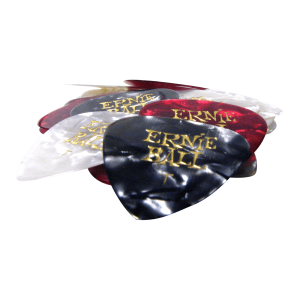 Thin Assorted Color Pearloid Cellulose Picks bag of 24