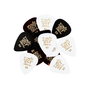 Medium Assorted Color Cellulose Picks, bag of 12
