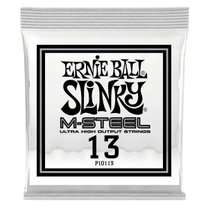 .013 M-Steel Plain Electric Guitar Strings 6 Pack