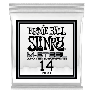 .014 M-Steel Plain Electric Guitar Strings 6 Pack