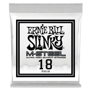 .018 M-Steel Plain Electric Guitar Strings 6 Pack