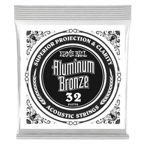 .032 Aluminum Bronze Wound Acoustic Guitar Strings 6 Pack