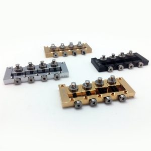 Ray Ross Saddle-Less 4-String Bass Bridge – Brass