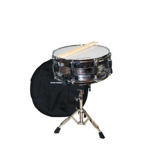 New York Pro Snare Drum Kit:  Chrome Finish, 16 Lugs, Includes Carrying Case, Stand And Sticks SD-1-1