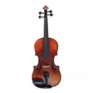 Oxford Viola Antique:   Ebony Finger Board, Chin Rests and Pegs, Hand Carved Solid Spruce Top, Solid Maple Back, Sides and Neck, Fine Tuner Tailpiece, Inlayed Purfling, Mongolian Horsehair Bow, Antique Finish, Feather Weight Suspension Case. Sizes 12", 13", 14", 15", 15.5", 16", 16"5 V-75-1